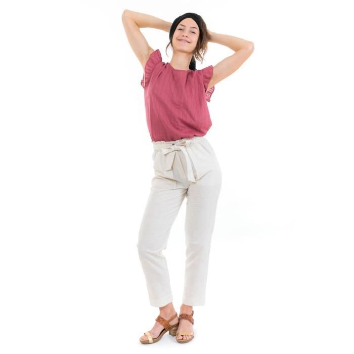 Pantalon Pantalon hybride yoga zen Gemma Fantazia en coloris Jaune élégants et chinos Sarouels Femme Vêtements Pantalons décontractés 
