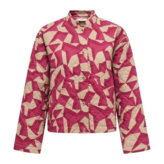 Veste Cuir Vintage STEFANEL Rouge - Taille M - Style Moto - Occasion Très Bon État
