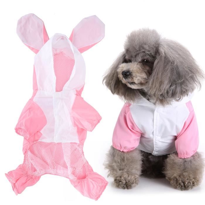 Imperméable Chien Réfléchissant Avec Capuche – Poncho De Pluie Pour Petits, Moyens, Grands Chiens – Taille S à XXL