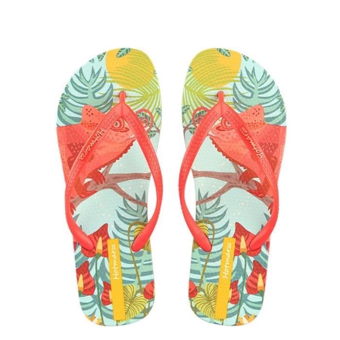 Tong Tongs de plage imprim cam l on pour femmes de piscine