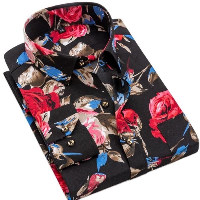 Chemise Carbone Manches Longues Colorée Style Asie - Taille 104 - Occasion Très Bon état