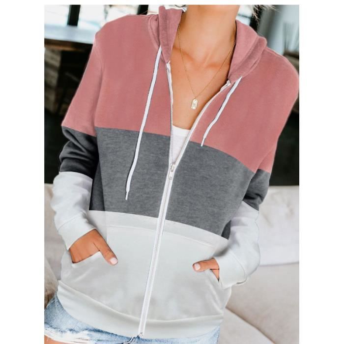 Quenlisse™ - Sweat à capuche zippé pour femme avec poches avant main image 0