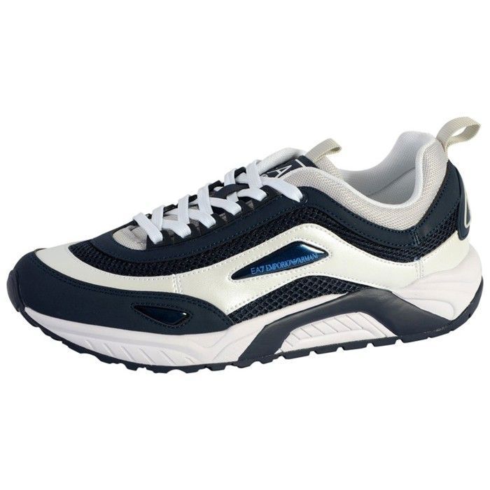 Emporio Armani Basket Emporio Armani Sneaker Nubuck Pu+Mesh - Navy Grey