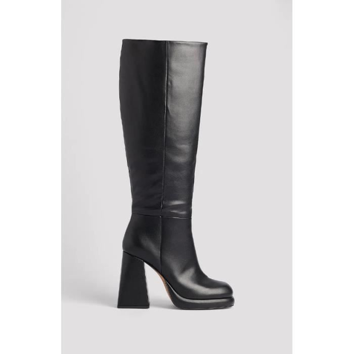 Bottes noires hauteur genoux 2025
