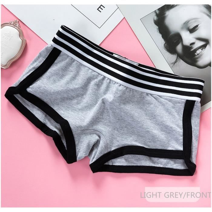 Culotte slip Boxer en Coton Respirant et Confortable pour Femme