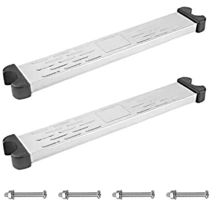 2PCS Marches d’échelle de piscine de rechange en acier inoxydable antidérapant50 x 8.5 x 3 cm.