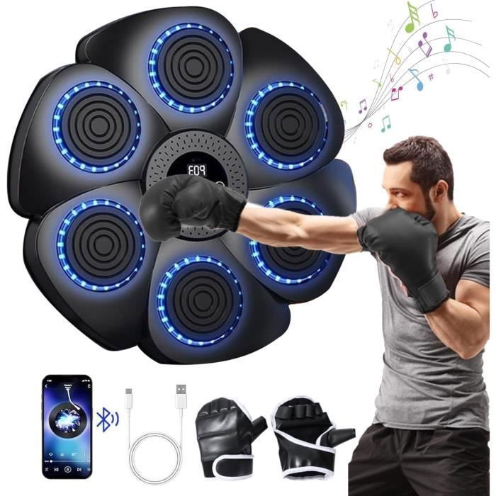 Machine De Boxe Musicale Murale LeuKoles Avec Bluetooth - 9 Vitesses, 9 Modes Lumière, Compteur Intelligent Pour Entraînement Adulte