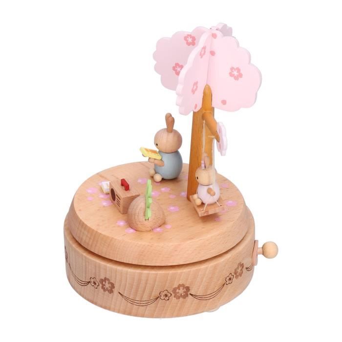 Boîte à Musique Bois Personnalisable Sinzyo - Mélodie 'My Heart Will Go On' - Cadeau Romantique
