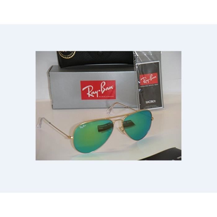 ray ban aviator verte