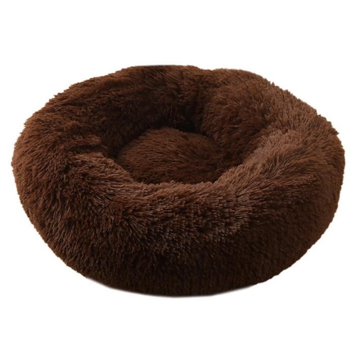 Comparer les prix de RNGCPTO Lit de Panier COUSSIN Pour Chat et Chien,Lit Rond en Peluche Douce et Confortable Panier Pour Chat Chien 50cm -Marron