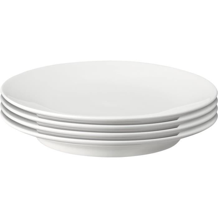 Service De Vaisselle CreaTable Luna Blanche - 18 Pièces En Porcelaine, Compatible Lave-vaisselle Et Micro-ondes - 7