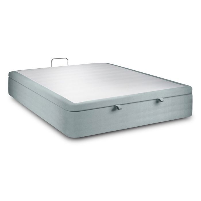 Sommier Coffre Velours Gris bleuté 140x200 H39cm Sommeil de plomb - Sommier en bois massif avec Pieds bois 10 cm Sommier Coffre Velours Gris bleuté 140x200 H39cm Sommeil de plomb - Sommier en bois massif avec Pieds bois 10 cm