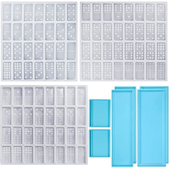 Lot De 2 Moules En Rsine Poxy Pour Marque-Page - Moule En Silicone Avec 16 Pompons - Moule En