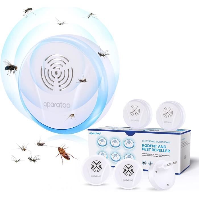 Ultrason Rongeur Pest Repeller- Répulsif Antiparasitaire à Ultrasons - Répulsif à Souris Appareil Anti Moustique