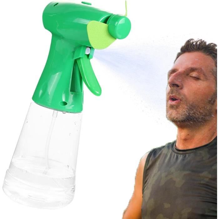 Ventilateur Brumisateur Portable Dubbulon - Réservoir 350ml, Piles AA, Rafraîchissement Instantané
