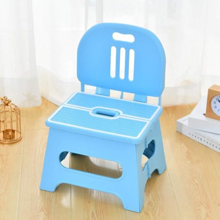 Escabeau Pliant Tabouret De Salle De Bain En Plastique Avec Poignée De