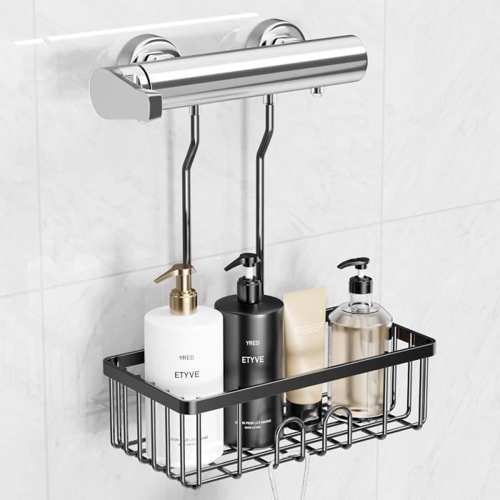 Sans Perçage Étagère De Douche Pour Rail De Douche - Support D'organisateur De Salle De Bains Pour Le Shampooing Adapte Le Rail De 19mm 25mm 90137314