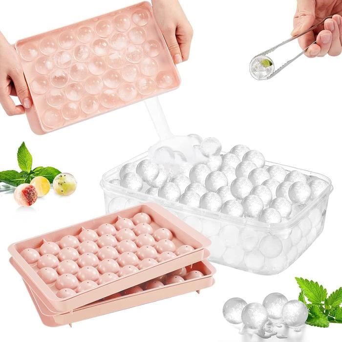 Viski Old Fashioned Ice Cube Plateau Avec Couvercle Gris