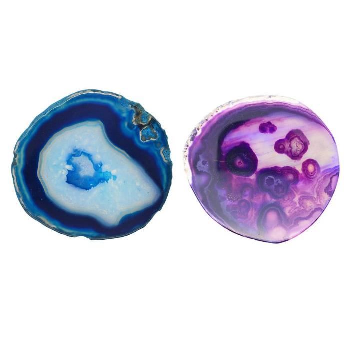 Tranche de Géode d'Agate naturelle 