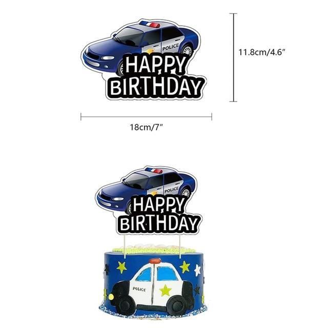 Glitter Race Car Cake Decoration, Voiture Happy Birthday Topper Gâteau Décoration, Fournitures De Fête D'anniversaire à Thème De Course Personnalisées, Adaptées Aux Enfants Garçons Et Filles