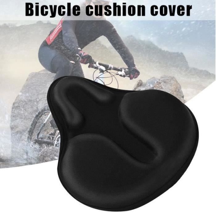 Selle De Vélo Confort En Gel - 26x21,5 Cm, Large, Respirante, Amortissante, Avec Housse étanche Et Outil, Pour VTT/route