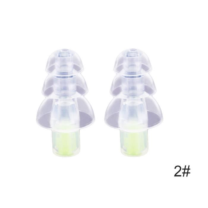 3 Paires Embouts Silicone Fgyhty - Pour Oreillettes Talkie-Walkie, Casques Airsoft - S, M, L
