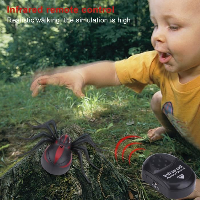 Araignée Radiocommandée RC – Jouet Télécommandé Réaliste Infrarouge, Farce Parfaite Pour Enfants