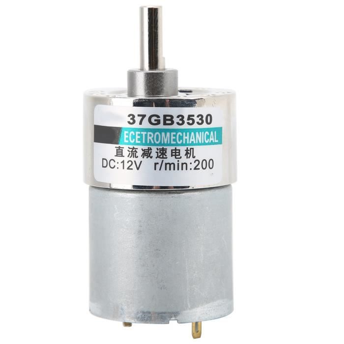 Moteur à Engrenages DC 12V, Vitesse 5 Tours/minute - Réducteur Pour Projets DIY