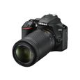 Appareil photo reflex Nikon D3500 AF-P DX 18-55VR+AF-P 70-300VR - 24,2 Mp CMOS DX - Full HD - Snapbridge - Noir-1