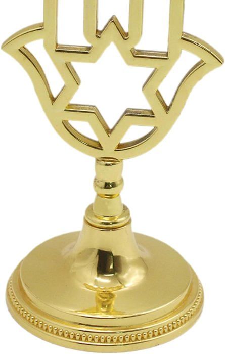 Besttoolifes Menorah – Bougeoir Menorah Hanukkah, bougeoir Hanoukka 7/9 branches pour bougies de 1,3 cm de diamètre, bougeoir amovible doré, décoration vintage en fer (9 têtes