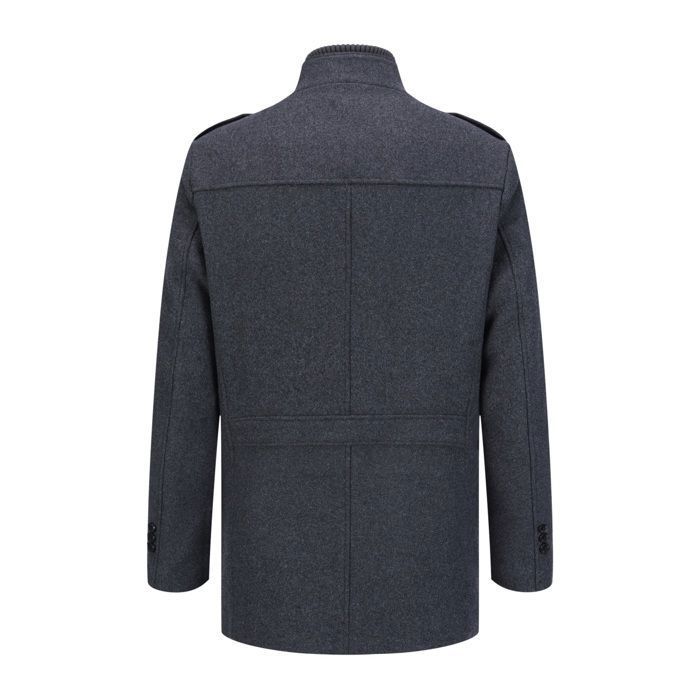 Manteau Homme Hiver Longueur Genou | Laine/Polyester - Slim Fit - Affaires/Casual