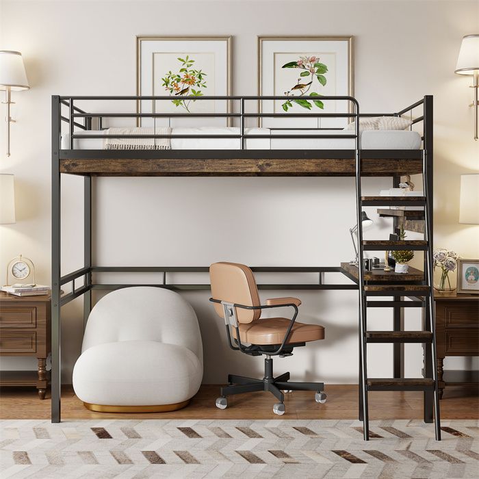 Lit Sureleve Avec Bureau