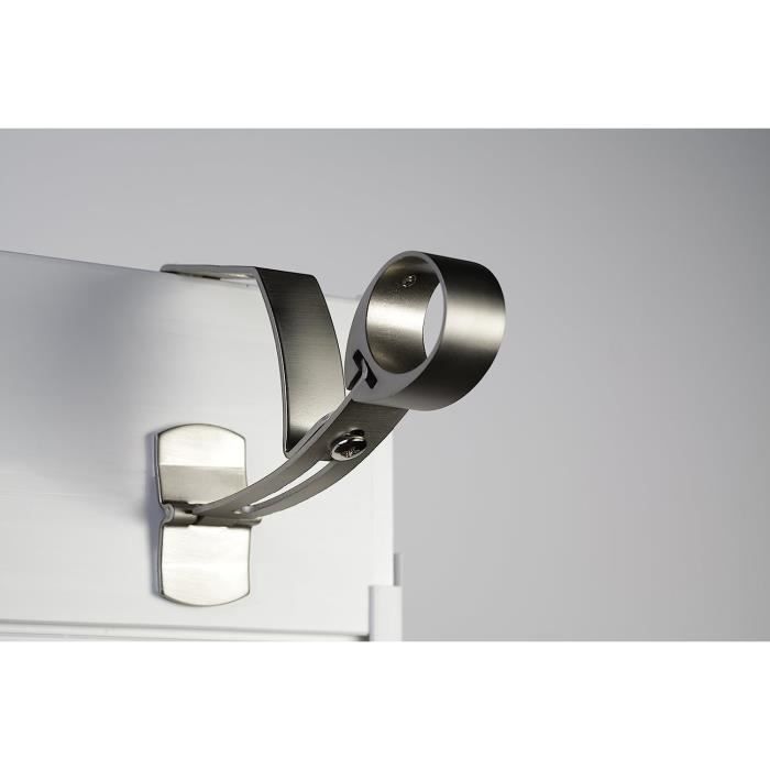 Lot De 2 Supports De Tringle à Rideaux - ø20-28mm - Sans Perçage, Sans Adhésif
