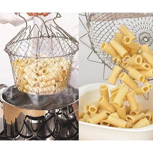 GLEAVI 2 Pièces Panier à Cuisson Acier Inoxydable Panier Pour