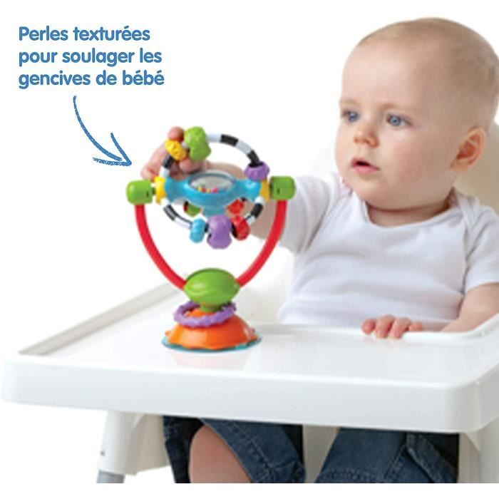 Ensemble de hochets pour bébé, jouets de chaise haute pour bébé avec  ventouse, Grab N Spin