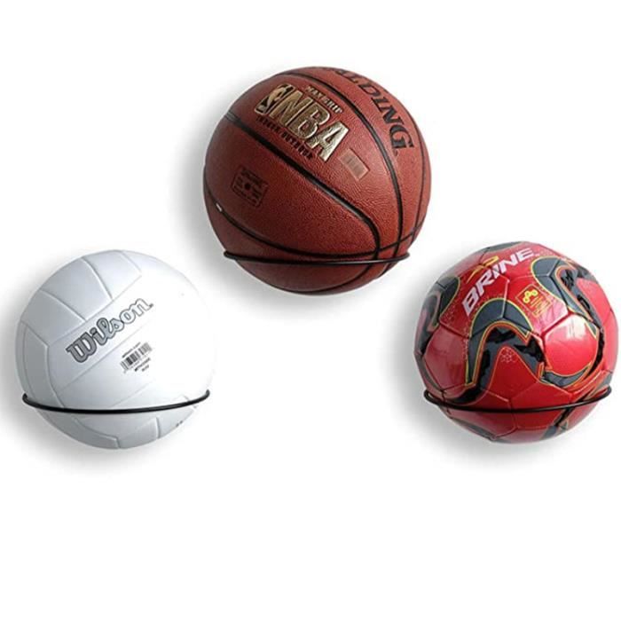 Support de rangement d'écran de basketball en métal rugby étagère porte-ball  économiseur d'espace