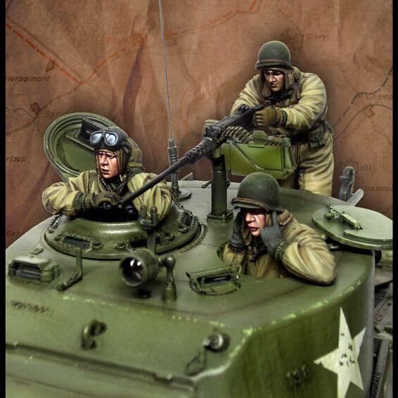 Figurines en résine à l'échelle 1/35, kit de modèle assemblée-C197
