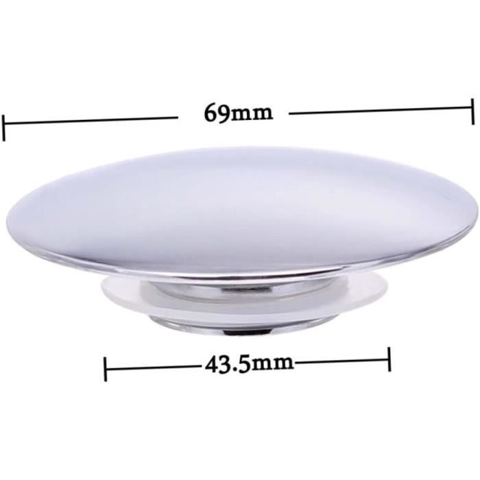 Lot De 4 Bouchons De Vidange De Douche Pour Baignoire - Avec Ventouse - Pour Salle De Bain, Baignoire Et Cuisine - Noir