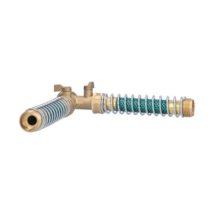 EJ.life répartiteur de robinet Séparateur de tuyau en laiton 2 voies  connecteur de tuyau d'eau anticorrosion résistant aux fuites