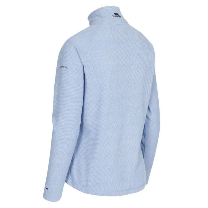 Sweat Polaire Bleu Femme Trespass, Taille M, Demi-fermeture éclair, Randonnée