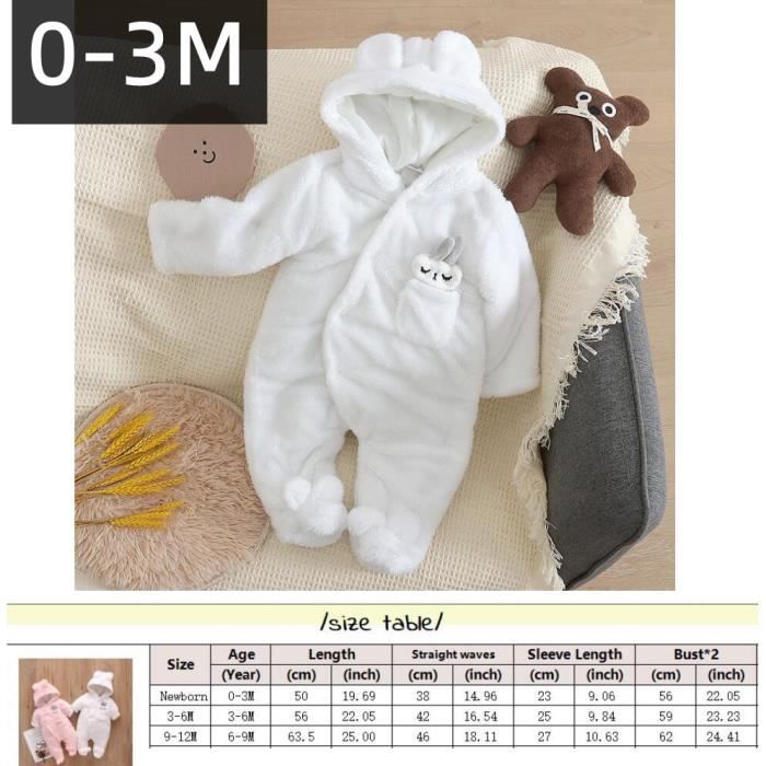 Unnivoll Grenouillère à Manches Longues En Coton Pour BMixte