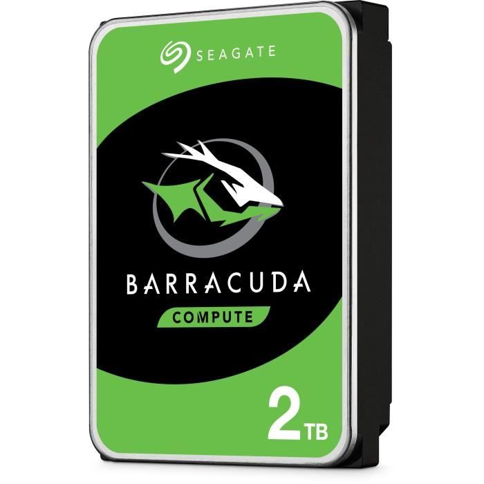 SEAGATE - Disque dur Interne HDD - BarraCuda - 2To - 7200 tr/min