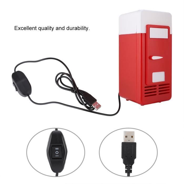 Mini Réfrigérateur USB Silencieux Rechargeable - Refroidisseur Chauffeur Boissons Et Cosmétiques 5V