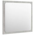 *9200Luxueuse - Miroir de salle de bain Moderne & Chic - Miroir LED Meubles-lavabos de salle de bains Salon Chambre Toilette Gris bé-2
