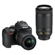 Appareil photo reflex Nikon D3500 AF-P DX 18-55VR+AF-P 70-300VR - 24,2 Mp CMOS DX - Full HD - Snapbridge - Noir-2
