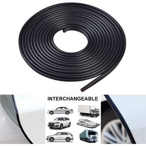 Lot De 6 Protecteurs De Bord De Porte Voiture - Anti-Rayures Caoutchouc Noir - Autocollants Protection Portière