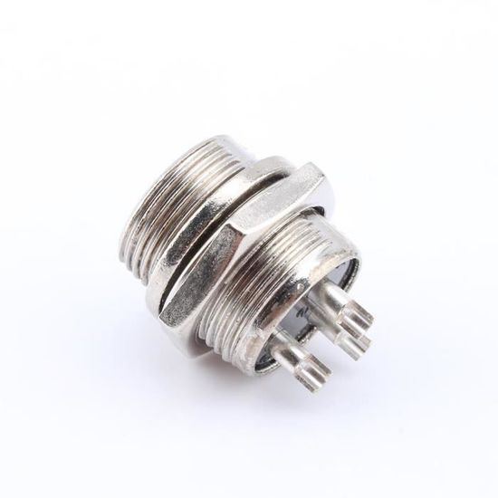 10 Connecteurs Aviation GX16-3 étanches - 3 Broches, 16 Mm, 7A 125V - Pour Câblage électronique, Maritime, Industriel - 11