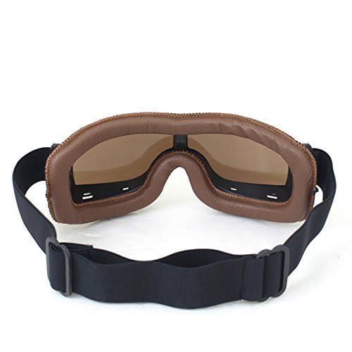 Lunettes De Protection Moto Vintage - Style Steampunk | Anti-UV, Confortables Pour Cyclisme & Sports Extrêmes