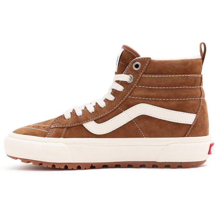 Chaussures de sport unisex VANS SK8-HI MTE en daim marron avec