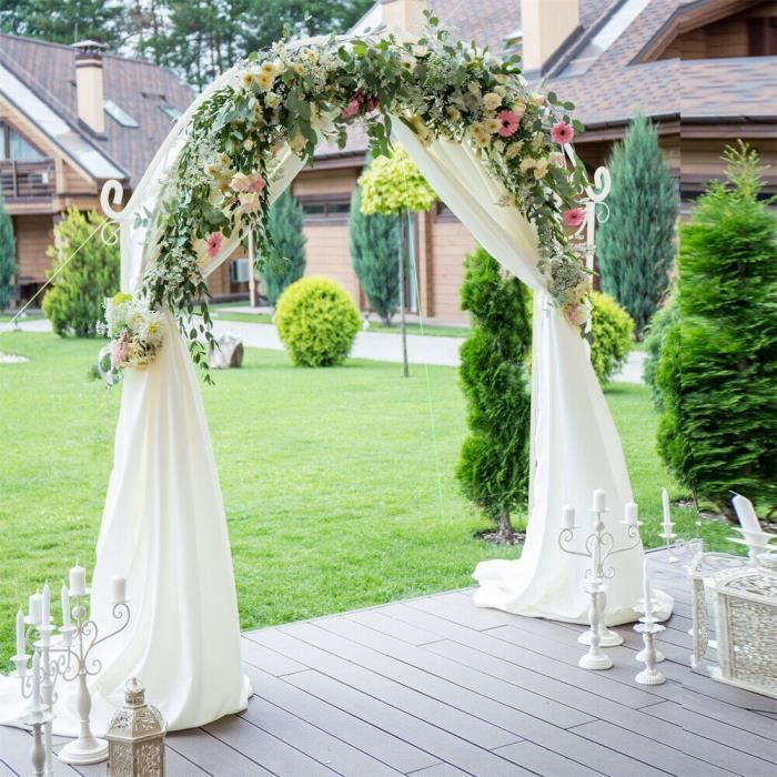 Arche De Mariage En Métal Doré 2x2,1 M - Structure Pour Décoration De Mariage, Anniversaire Ou Fête